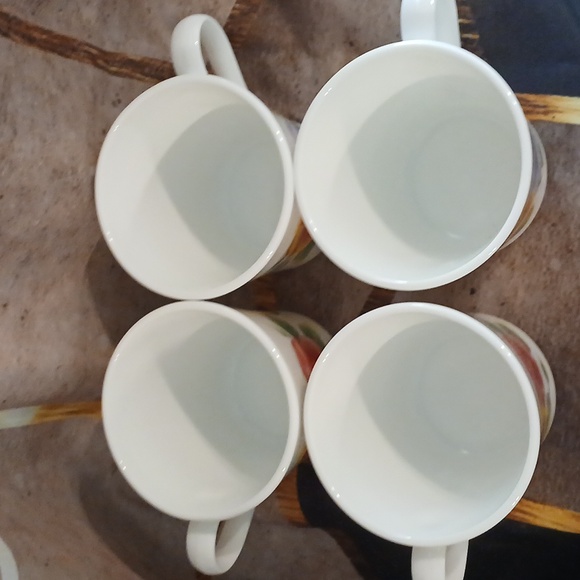 Vintage Corning Summer blush coffee cups set of 4 - Picture 2 of 4